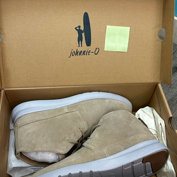 Johnnie-O Chill Chukka Boots Taupe Suede Size 8 NIB - Picture 10 of 12